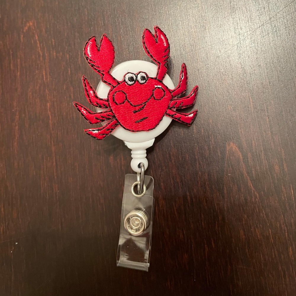 Crab Badge Reel